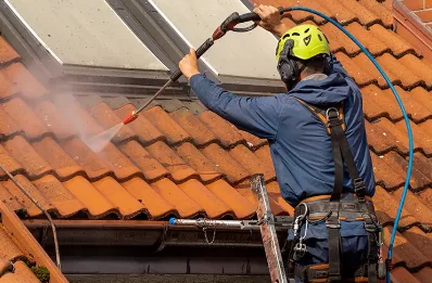 Démoussage et hydrofuge de toiture à Lauzun